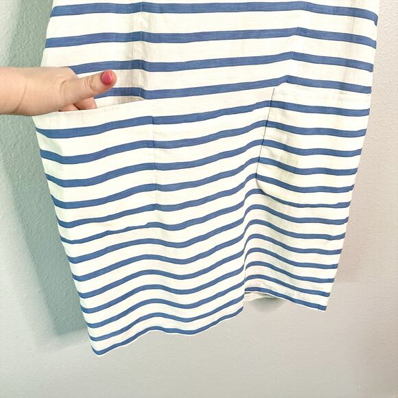 ‘S Max Mara Linen Blend Sleeveless Stripe Casual Resort Dress Women’s US Size 10 - Picture 2 of 12